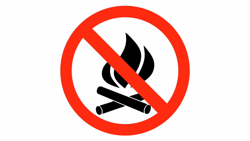 Tilos a tűzgyújtás, nyílt láng használata című videó előképe