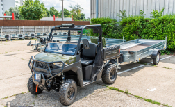 Speciális quadokat és utánfutókat kaptak az önkéntesek