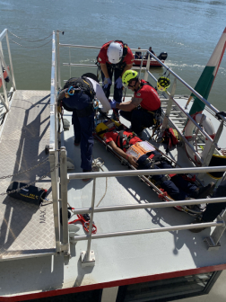 Gyakorlatozott a HUNOR kötéltehcnikai csapata