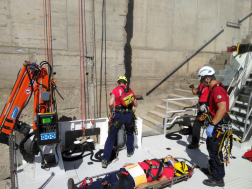 Gyakorlatozott a HUNOR kötéltehcnikai csapata