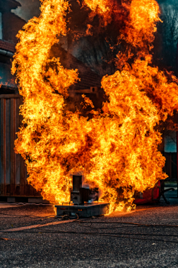 Lakástűz bemutató