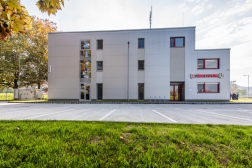 Pécsi Hivatásos Tűzoltó- parancsnokság homlokzata