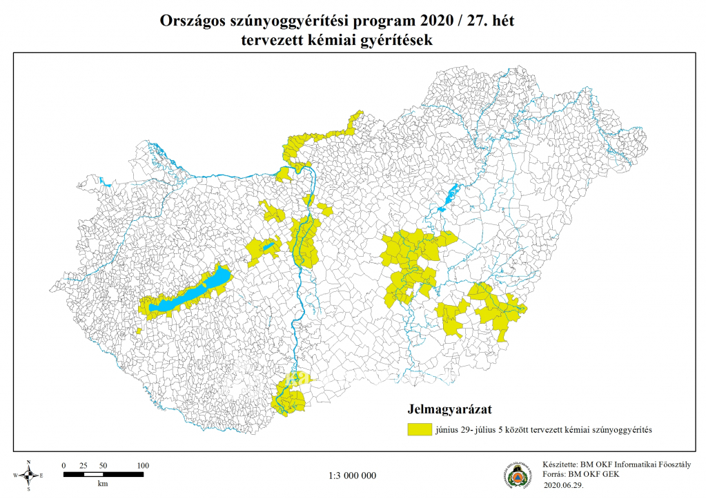 2020 27. hét tervezett szúnyoggyérítés