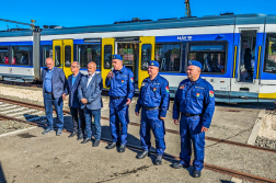 Nagyszabású vasúti baleseti gyakorlat Szegeden