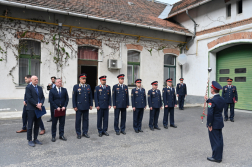 Ünnepség a 135 éves budavári tűzoltó laktanyában