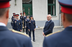 Ünnepség a 135 éves budavári tűzoltó laktanyában