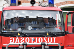 Ünnepség a 135 éves budavári tűzoltó laktanyában