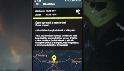 Képernyőfotó a VÉSZ3 mobilalkalmazásról
