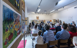 A díjátadó résztvevői a Katasztrófavédelem Központi Múzeumában