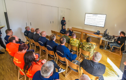 Az országos tűzoltósági főfelügyelő ismerteti a gyakorlat részleteit